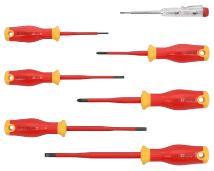 YT-282681Yatoمجموعة مفكات معزولة رفيعة YATO YT-282681 من 7 قطع