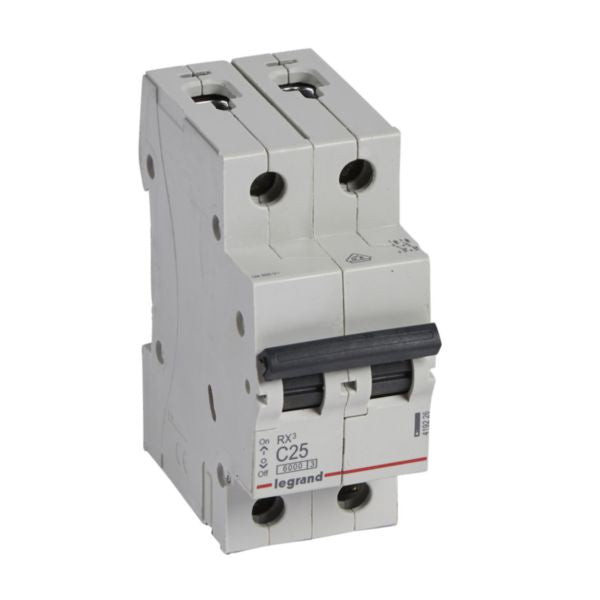 419226Legrandقاطع دائرة Legrand RX3 ثنائي القطب 25A منحنى C