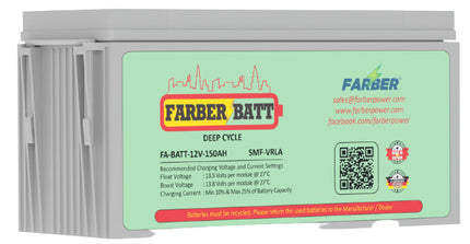 Farber SLA Battery 12V - 150 AH | FA-BATT-12V-150AH | Default Category | Toolmart