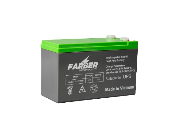 Farber SLA Battery 12V - 7 AH | FA-BATT-12V-7AH | Default Category | Toolmart