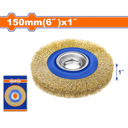 WCE7403Wadfow فرشاة سلك وادفو فولاذ 150 مم