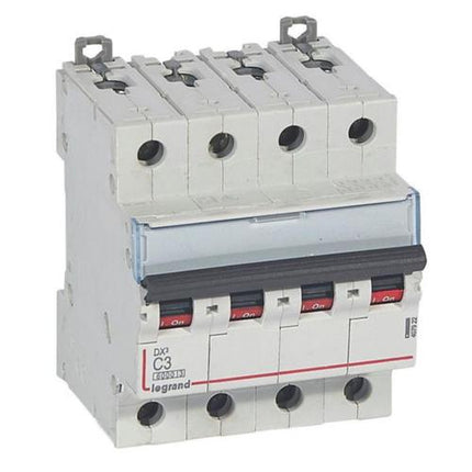 407922Legrandقاطع دارة Legrand DX3 رباعي الأقطاب 3A منحنى C