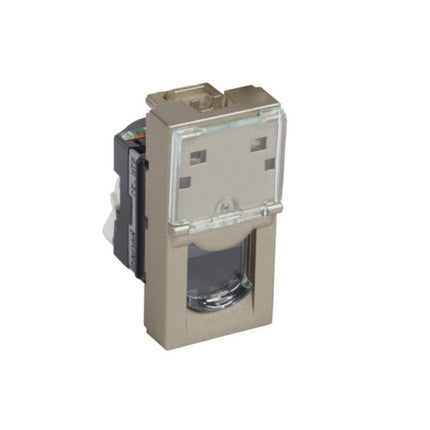 570058Legrandمقبس Legrand Arteor RJ45 فئة 5e UTP وحدة واحدة شمبانيا