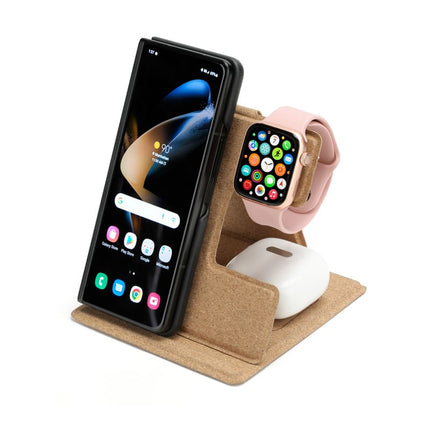ITWC 1155Toolmart GiftsFARO - @memorii Mag 3 in 1 Foldable Cork Wireless Charger