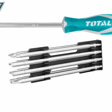 THT250236Total Toolsطقم مفكات 18 في 1 من توتال THT250236