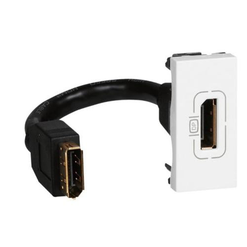 078791Legrandموزاييك مقبس Display Port معد مسبقاً وحدة واحدة أبيض
