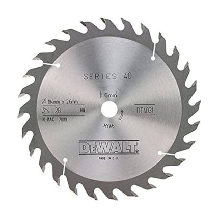 DT4032-QZ /DEWALTشفرة منشار دائرية متطرفة من ديوالت 184 مم