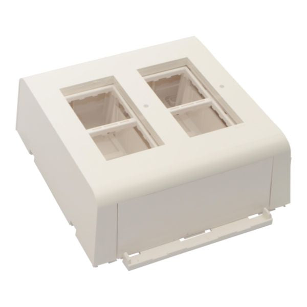 031621Legrandإطار Legrand Mosaic 2x4 وحدات DLP DLPlus Trunking أبيض