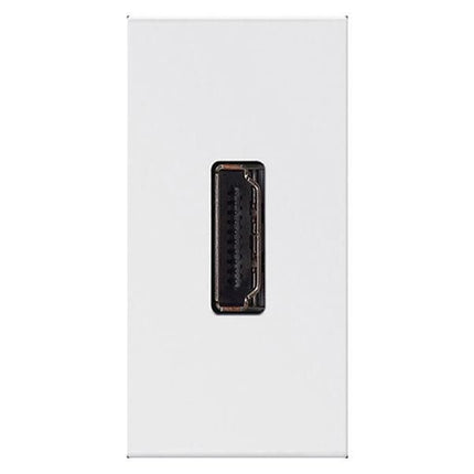 078778Legrandمقبس HDMI Mosaic من Legrand مع توصيل مسبق وحدة واحدة أبيض