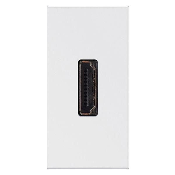 078778Legrandمقبس HDMI Mosaic من Legrand مع توصيل مسبق وحدة واحدة أبيض