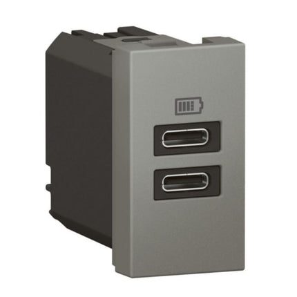 571693Legrandوحدة مقبس USB أرتيور C+C 3A 15W مغنيسيوم