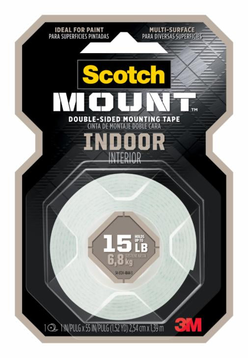 000511317699773Mشريط التثبيت ثنائي الجانب Scotch-Mount™ للاستخدام الداخلي 15 رطل
