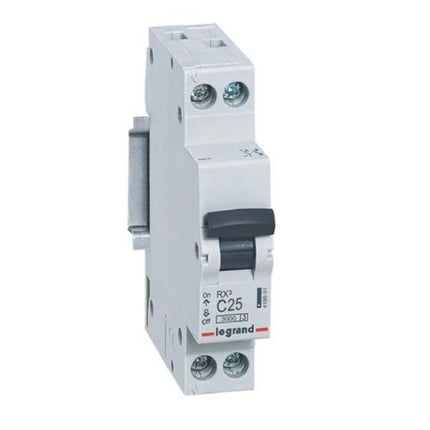 419501Legrandقاطع دارة Legrand RX3 MCB أحادي القطب + محايد 25A منحنى C 3kA