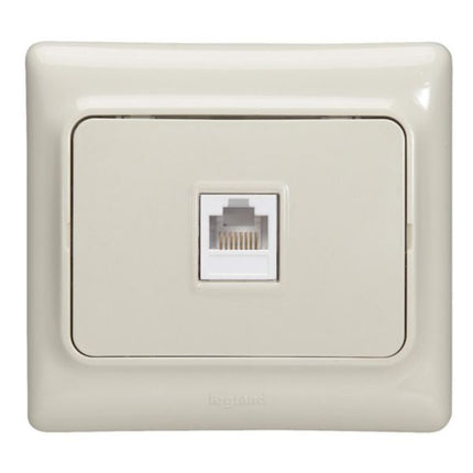 782154Legrandمقبس Kaptika RJ45 مثبت بالتجويف فئة UTP 5e عاجي