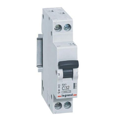 419502Legrandقاطع دارة Legrand RX3 بقطب واحد محايد 32A منحنى C 3kA