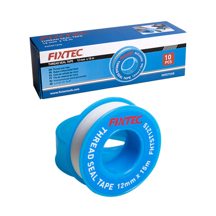 FHTST1915Fixtecشريط ختم الخيط FIXTEC PTFE للسباكين 19 متر × 15 ملم