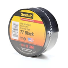 000511286033213Mشريط Scotch المقاوم للحريق لحماية الأقواس الكهربائية 77 أسود