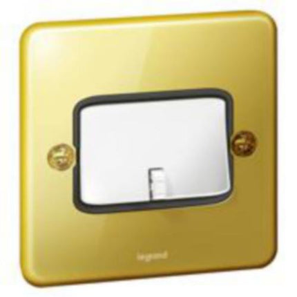 833409Legrandمفتاح المروحة ثلاثي الأقطاب Synergy Authentic 10A ذهبي لامع