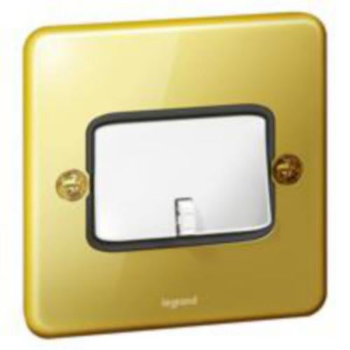833409Legrandمفتاح المروحة ثلاثي الأقطاب Synergy Authentic 10A ذهبي لامع