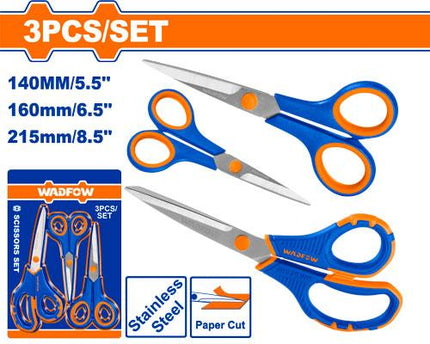 WSX4633Wadfowمجموعة مقصات وادفو 3 قطع أدوات يدوية