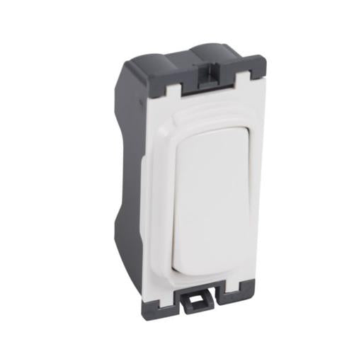 735425Legrandمفتاح Synergy ثنائي القطب وحدة شبكة اضغط للفتح 20AX 250V أبيض