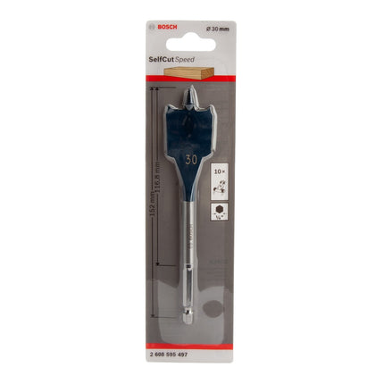 Bosch 30mm SelfCut Speed Flat Spade Bit , 2608595497