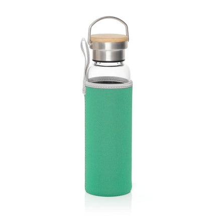 DWHL 356Toolmart GiftsFLOHA - Hans Larsen Borosilicate Glass Bottle with Neo Sleeve - Green