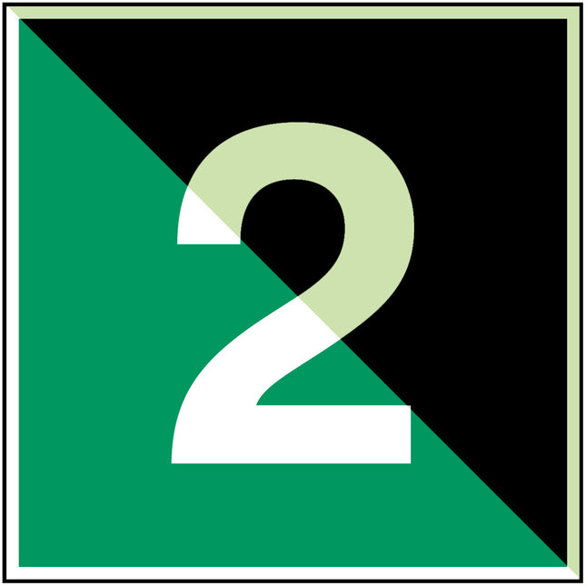 Glowinthedark safety sign