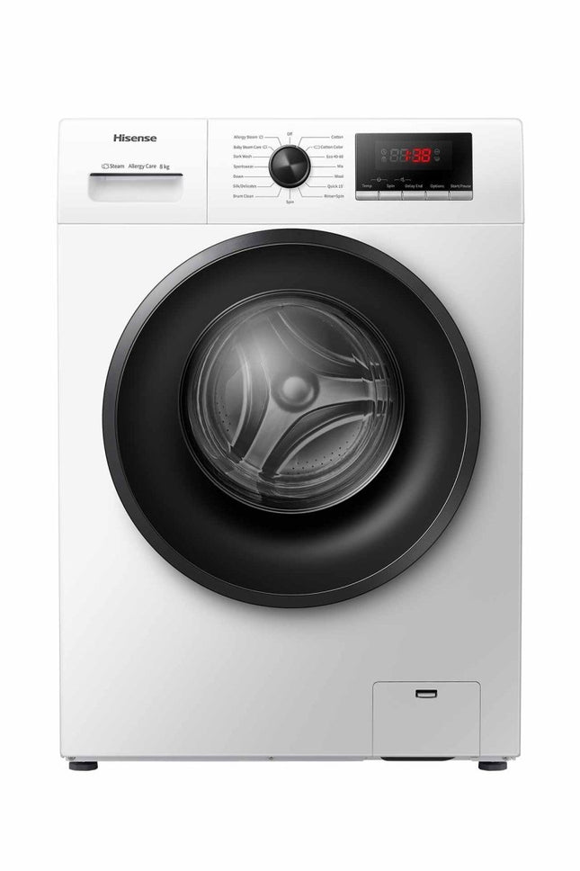 WFPV8012EMHisenseFront Load Washer - steam wash | 8 KG