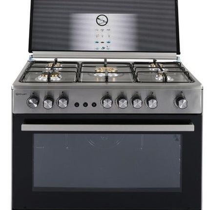 GC9060B5SElryanGC9060B5S - 5 Burners - Gas Cooker - Black