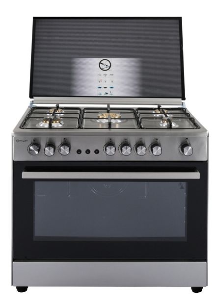 GC9060B5SElryanGC9060B5S - 5 Burners - Gas Cooker - Black