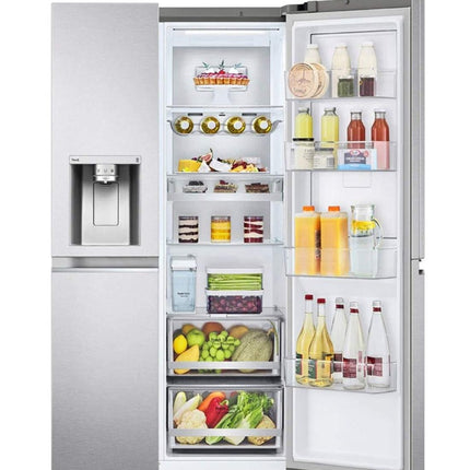 LG Side By Side 674 L Refrigerator Silver , GCJ-287TNL