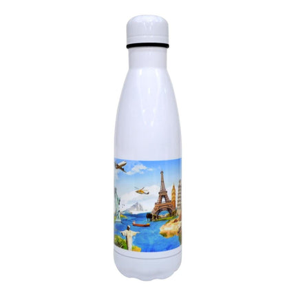 DWHL 348Toolmart GiftsGera - Hans Larsen Sublimation Insulated Water Bottle - White