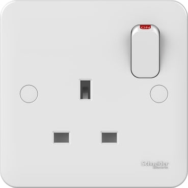 Schneider Electric,GGBL3010NIS,Lisse - switched socket - without instructions - 13 A - 230 V - 1 gang -white