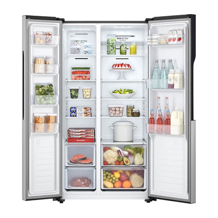 LG Side by Side 508L Refrigerator Silver , GHB-247DVE