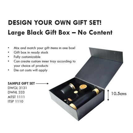 GSPB 9516Toolmart GiftsGift Set Packaging with Magnet Closing (Large) - Black