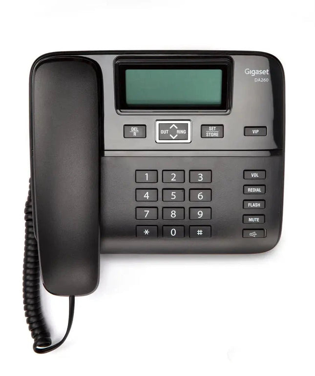 DA260GigasetGigaset Corded Phone | DA260 | Compact Corded Telephone with Caller ID and Redial Function