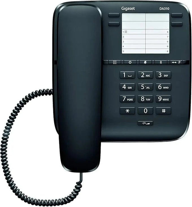 DA310GigasetGigaset Corded Phone | DA310 | Basic Corded Telephone with 4 Direct Dial Keys and Adjustable Ringer