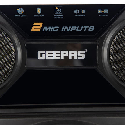 Geepas 2.0 Channel Professional Speaker | Bluetooth & Wireless Microphone | GMS8517 , 6294010888565