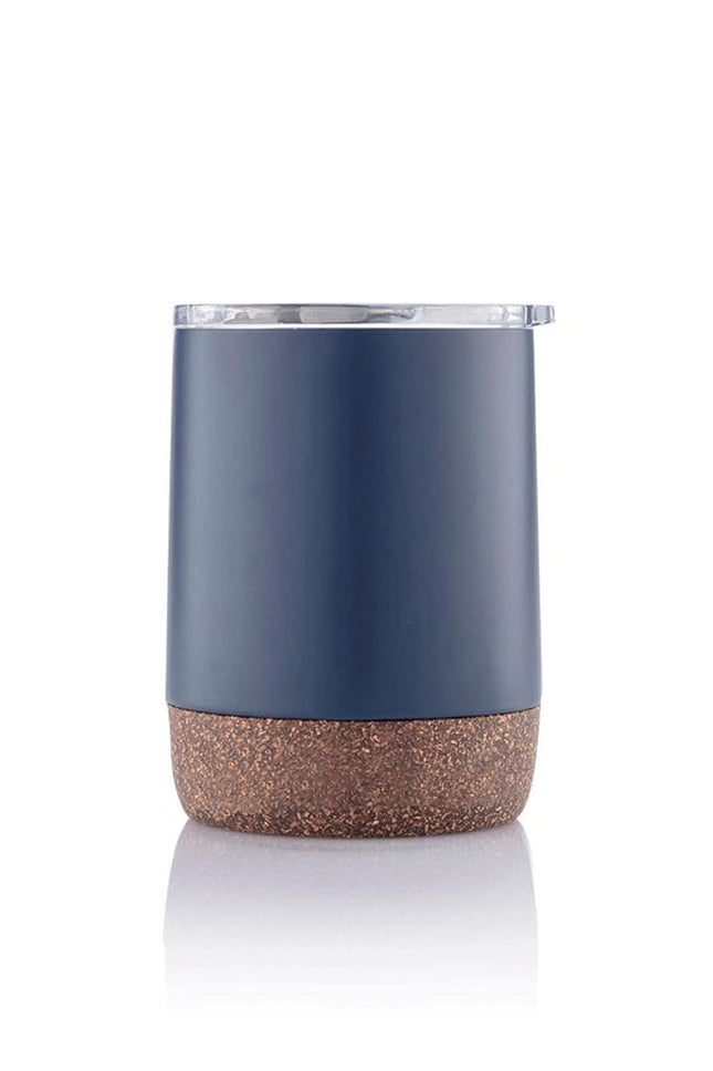 DWHL 3136Toolmart GiftsGOUDA - Hans Larsen Vacuum Mug With Cork Base - Blue