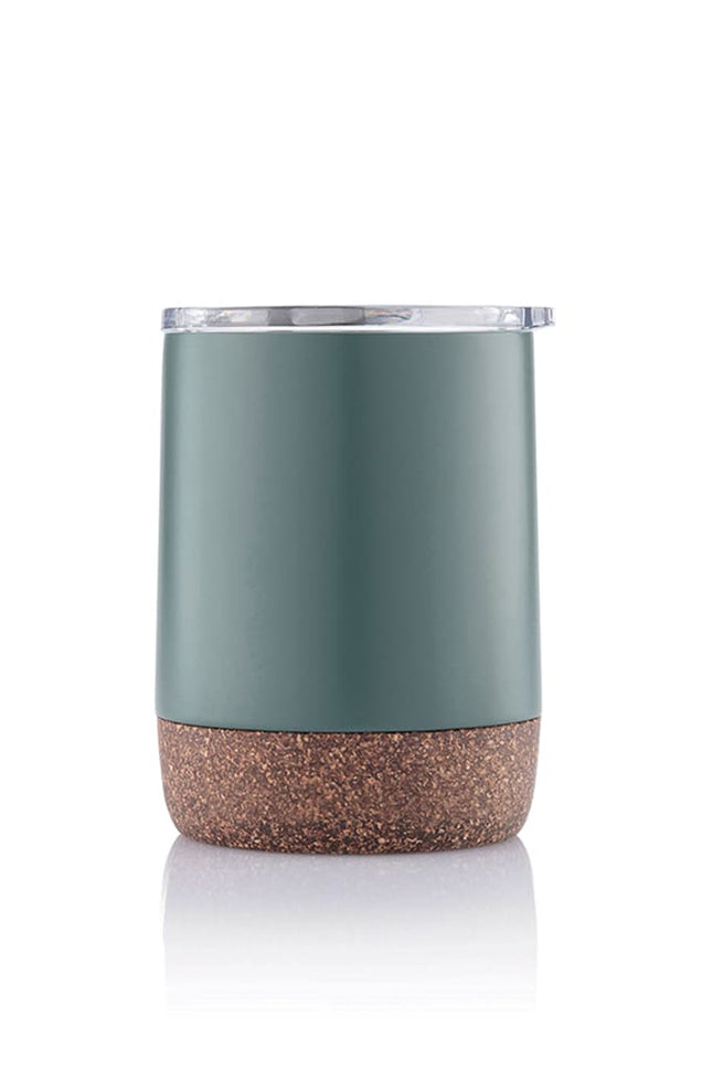 DWHL 3135Toolmart GiftsGOUDA - Hans Larsen Vacuum Mug With Cork Base - Green