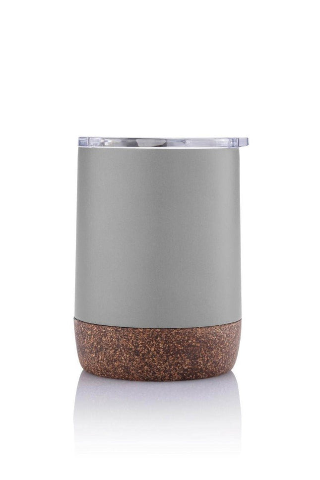 DWHL 511Toolmart GiftsGOUDA - Hans Larsen Vacuum Mug With Cork Base - Grey