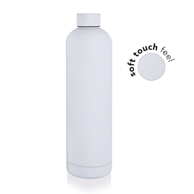 DWGL 3114Toolmart GiftsGRIGNY - Soft Touch Insulated Water Bottle - 1000ml - White