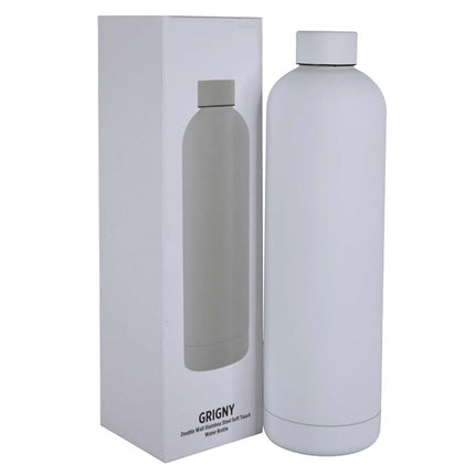 DWGL 3114Toolmart GiftsGRIGNY - Soft Touch Insulated Water Bottle - 1000ml - White