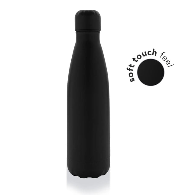 DWGL 365Toolmart GiftsGRODNO - Soft Touch Insulated Water Bottle - Black