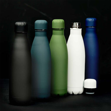 DWGL 365Toolmart GiftsGRODNO - Soft Touch Insulated Water Bottle - Black