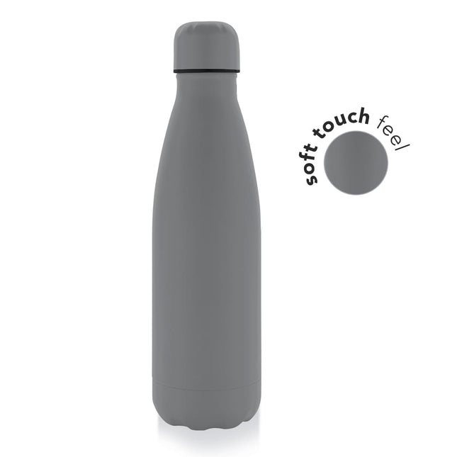 DWGL 367Toolmart GiftsGRODNO - Soft Touch Insulated Water Bottle - Grey