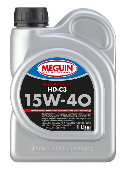 Meguin, 4729, megol motorenoel hd c3 | SAE 15w-40