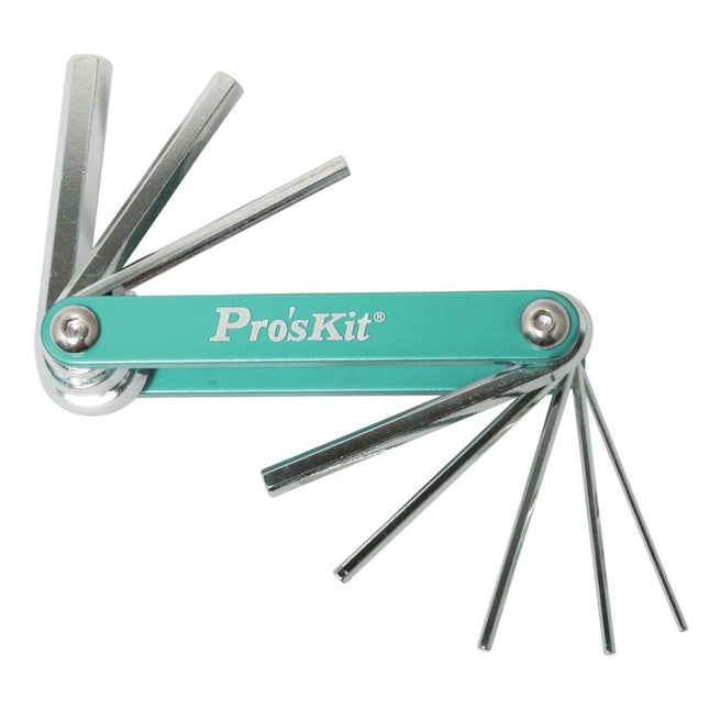 Proskit Folding Type Hex Key Set(Metric or inch) | Ratchets & Wrenches | Toolmart