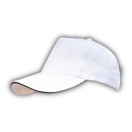 H/L Cap - White/BlackToolmart GiftsHans Larsen Cotton Cap - White/Black